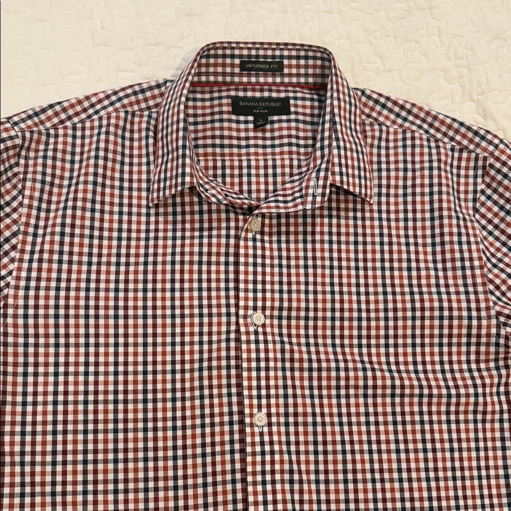 Banana Republic Men'sPlaid  Shirt